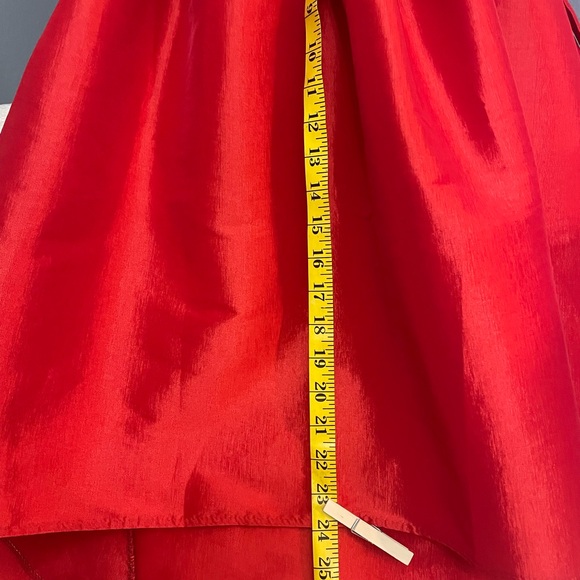 Chic Asymmetric Waterfall Red Skirt! - Picture 5 of 6